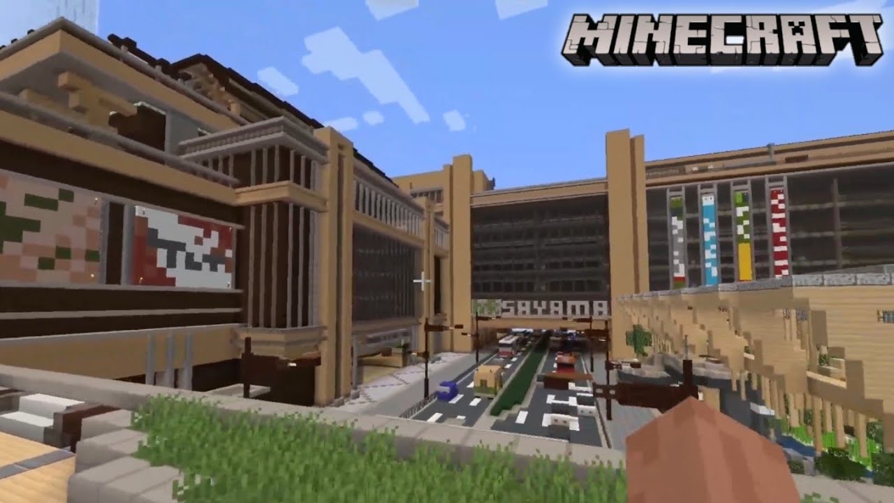 日本一でかいマイクラの現代都市を観光してみた【佐山県】