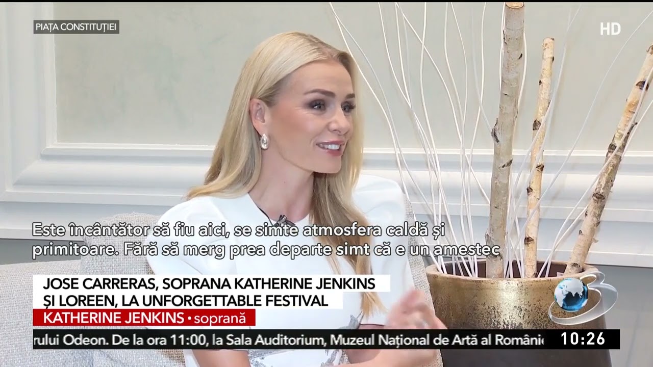 Jose Carreras şi soprana Katherine Jenkins au urcat împreună pe scena festivalului Unforgettable