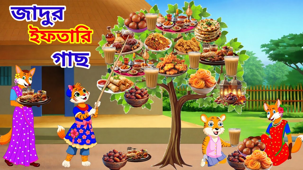 জাদুর ইফতারি গাছের রহস্য | Bangla Cartoon Story | Kids Islamic Cartoon | Fox cartoon #cartoonbangla