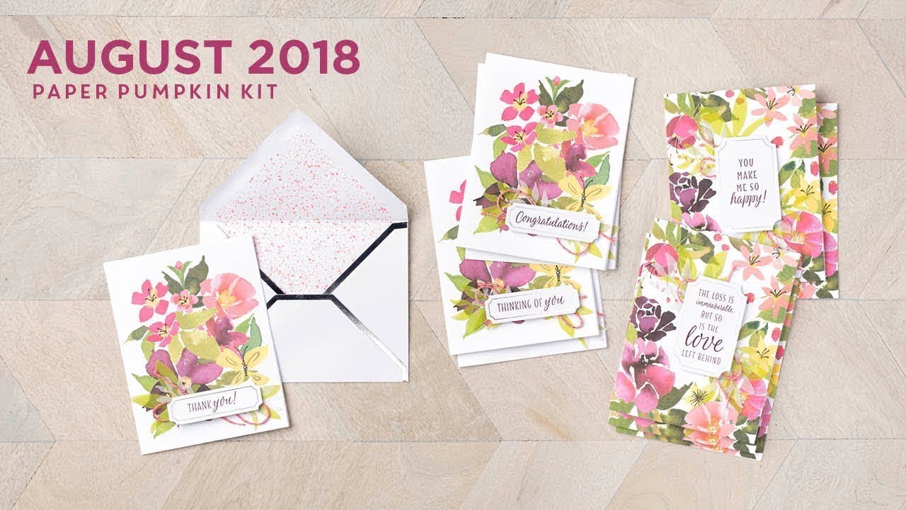 August 2018 Paper Pumpkin Unboxing