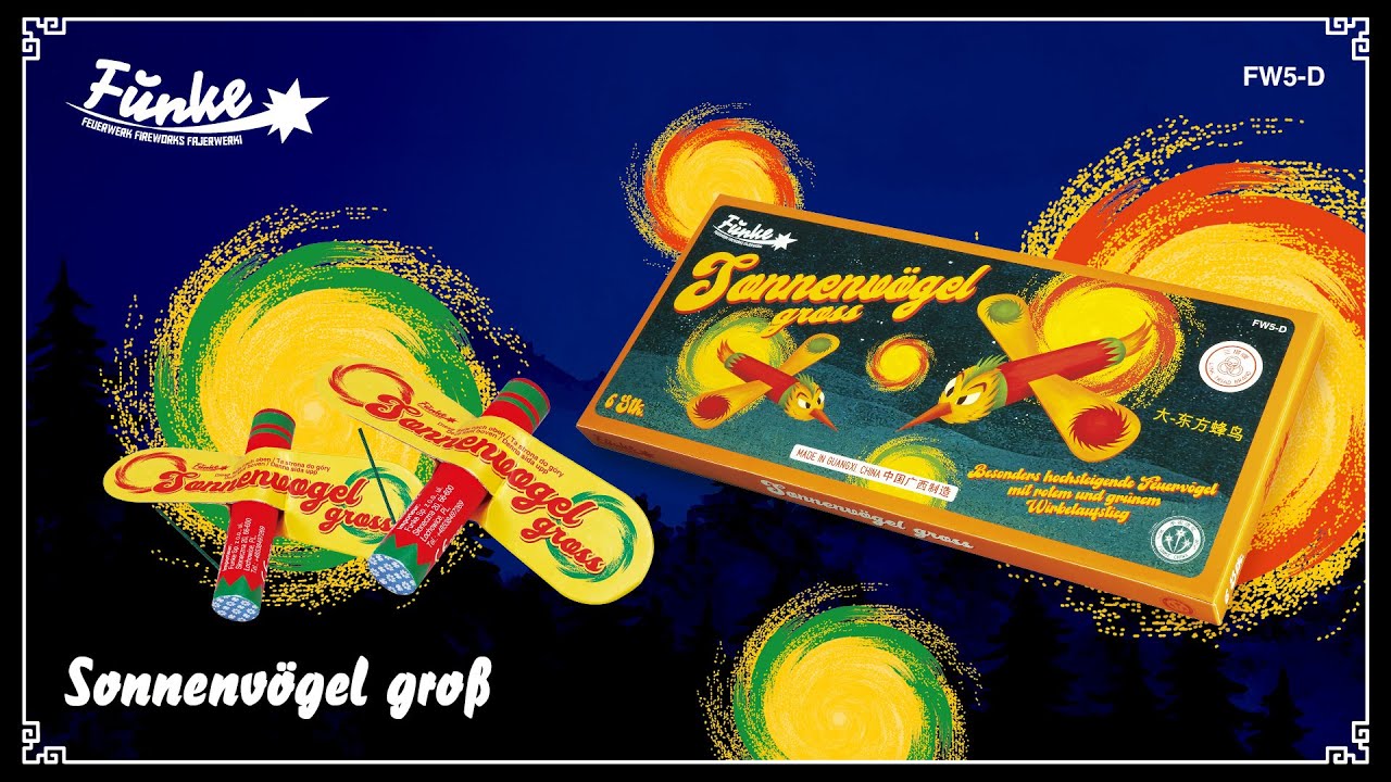 Sonnenvögel Groß - Feuervögel mit Silberfunken [Batch 2025]