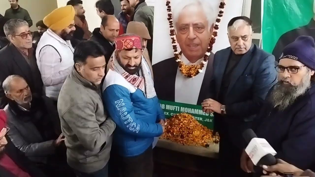 PDP pays tributes to Mufti Mohd Sayed on his 10th death anniversary at Jammu.