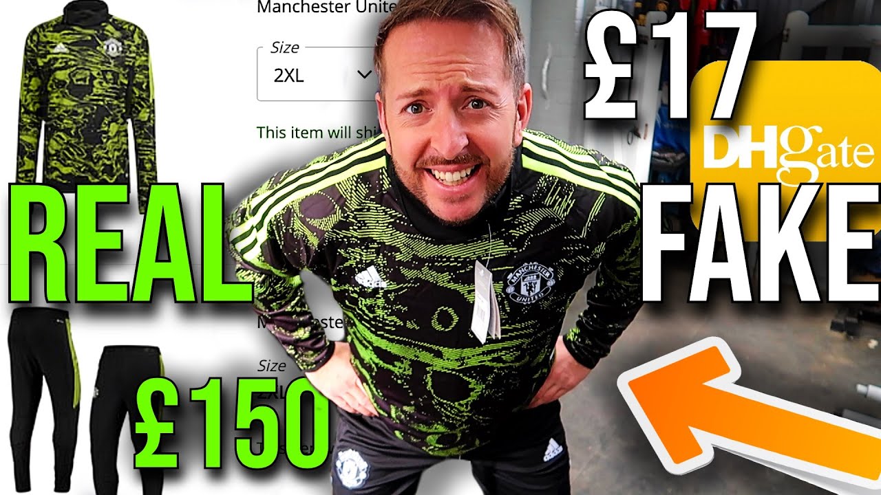 I Bought a FAKE "Authentic" Manchester United TRACKSUIT off DH GATE