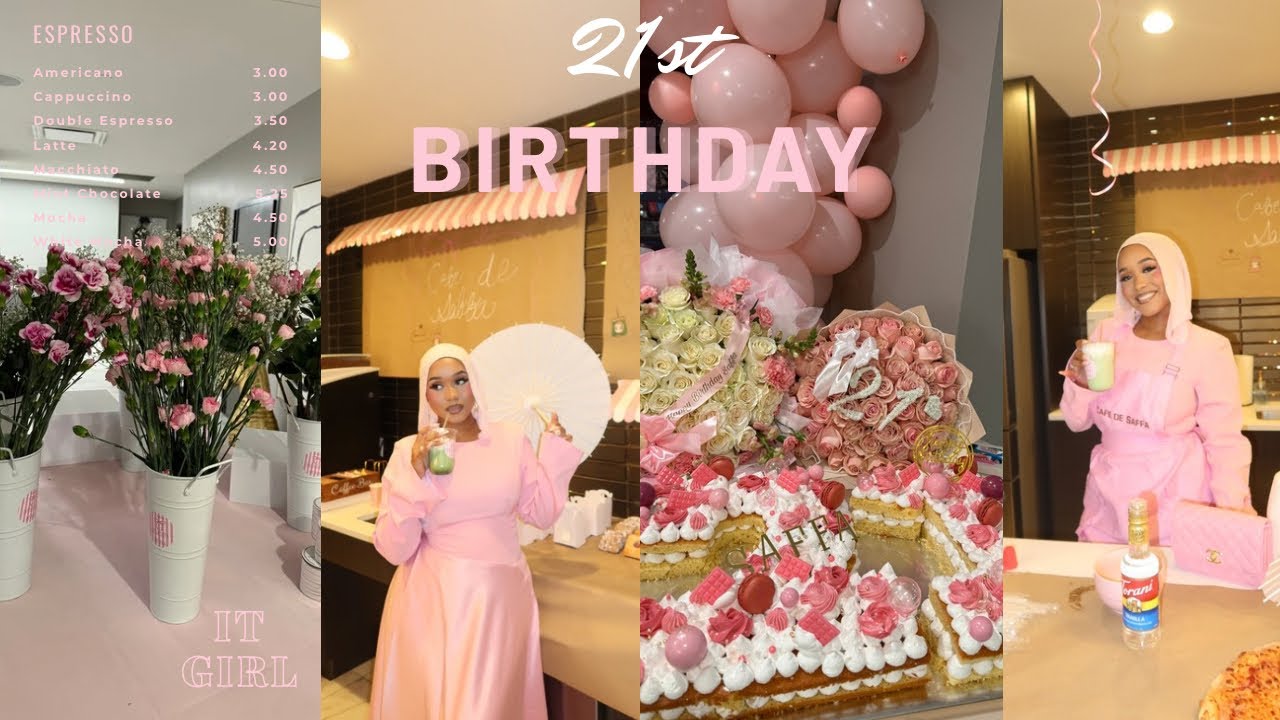 VLOG | 21st BIRTHDAY BAKERY PARTY | matcha & bloom bar