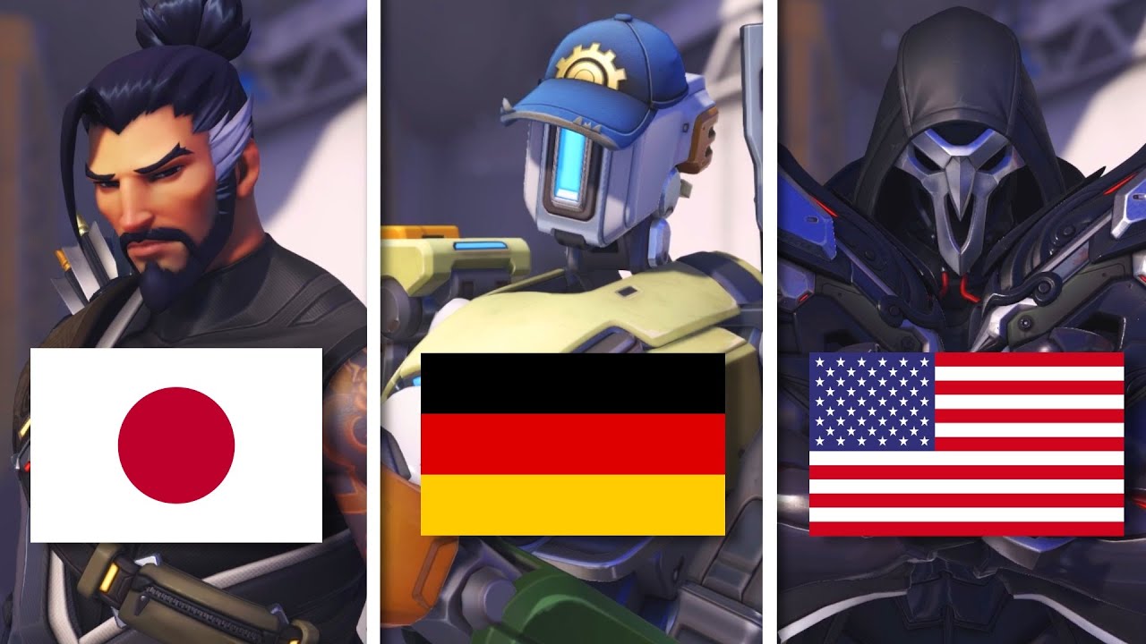 All Heroes Nationality - Overwatch 2