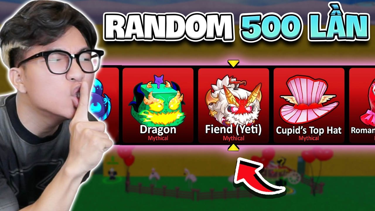 BI HUỲNH HÀNH TRÌNH RANDOM 500 BÙNG NỔ RA LUÔN SKIN FIEND VÀ KITSUNE TRONG BLOX FRUITS