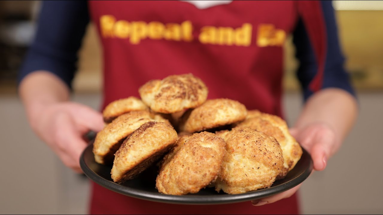 Булочки из творога с корицей и сахаром за 20 минут! 😋 Приготовьте пока заваривается чай! ☕️