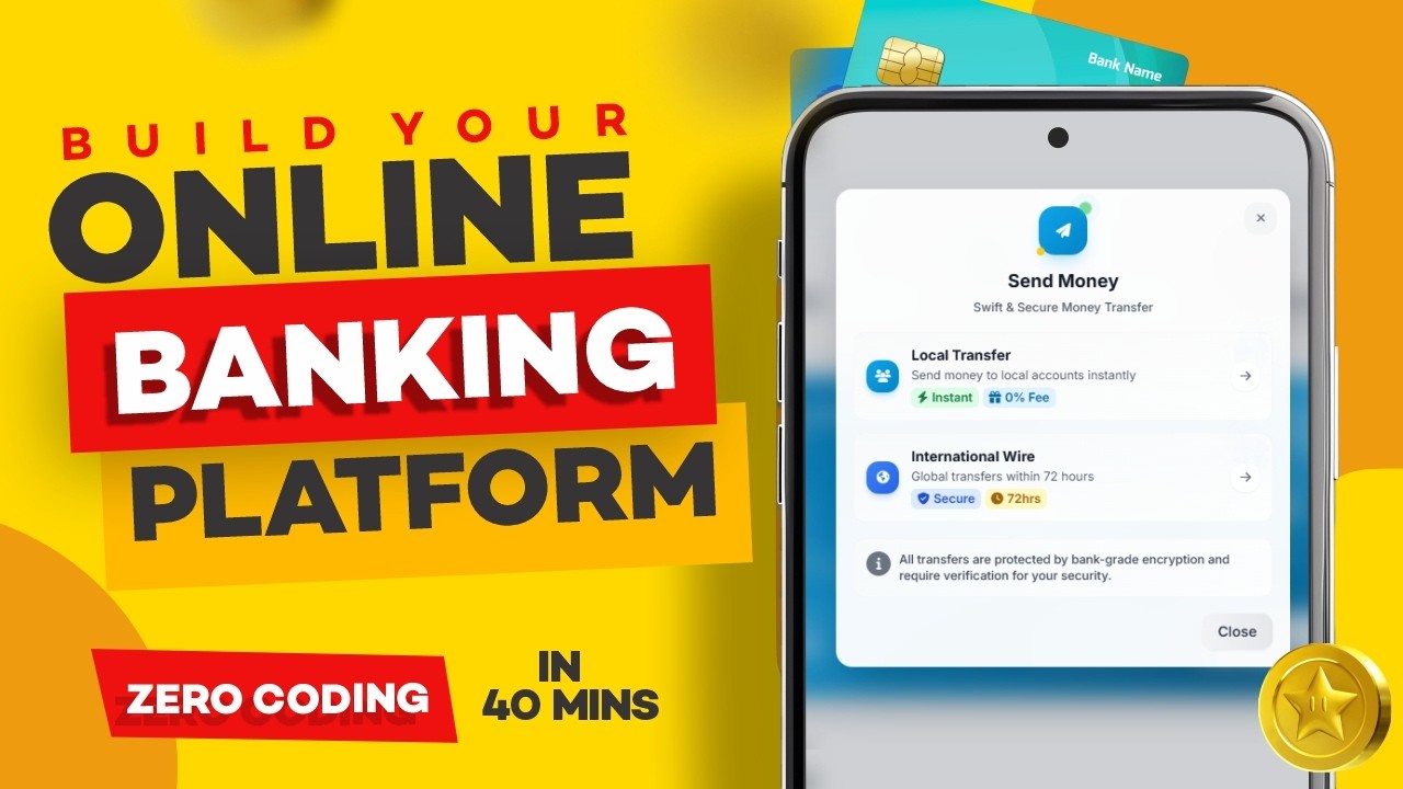 How to Build your own Banking Website in 40 Minutes Without Coding (Step-by-Step Tutorial)
