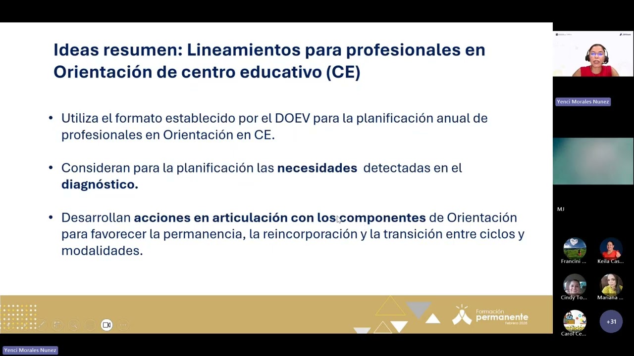 Lineamientos Técnicos del servicio de Orientación