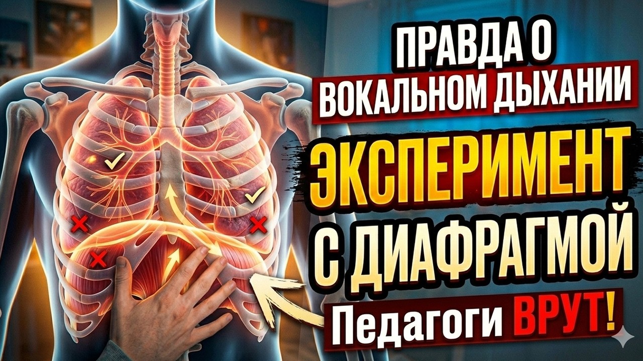 ПРАВДА О ВОКАЛЬНОМ ДЫХАНИИ / Эксперемент с диафрагмой.
