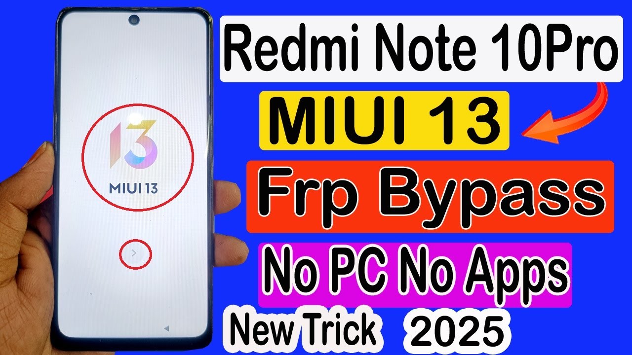 Redmi Note 10 pro frp Bypass Solution | Redmi MIUI 13 Google Account | Remove  All Redmi Unlock