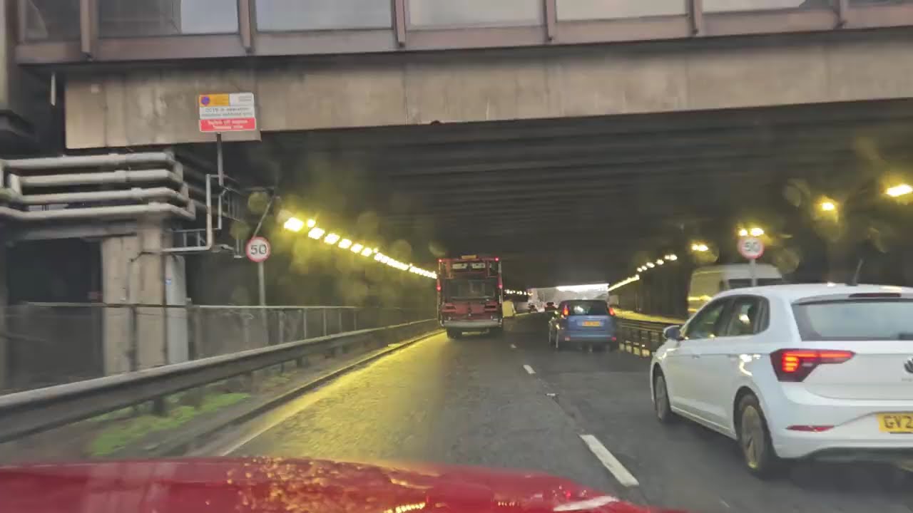 Timelapse - Redhill Surrey to Manor Royal Crawley via Gatwick Airport, West Sussex