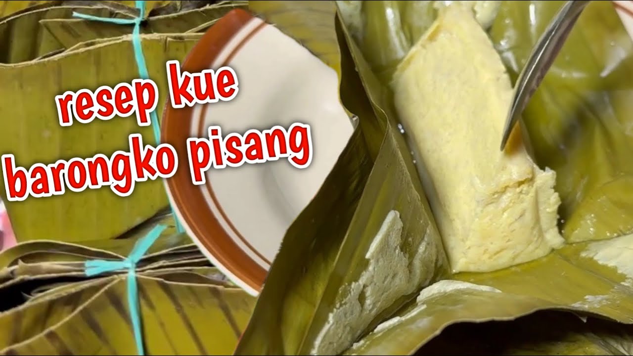 resep barongko pisang takaran gelas