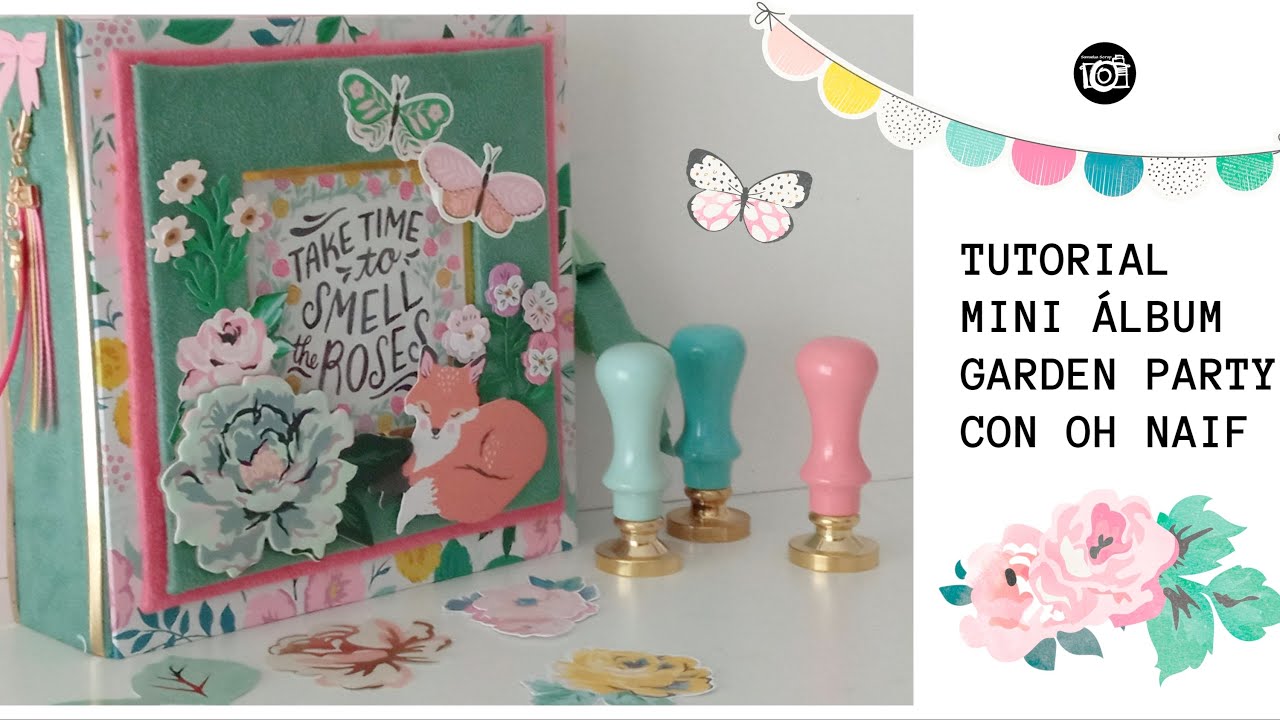 Tutorial Mini álbum GARDEN PARTY con antelina