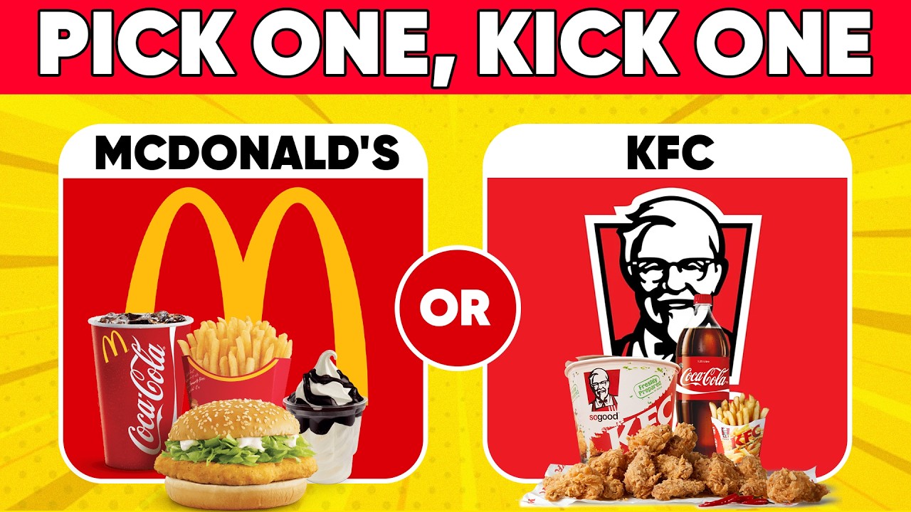 Pick One, Kick One | Food Edition 😋🍔🍕