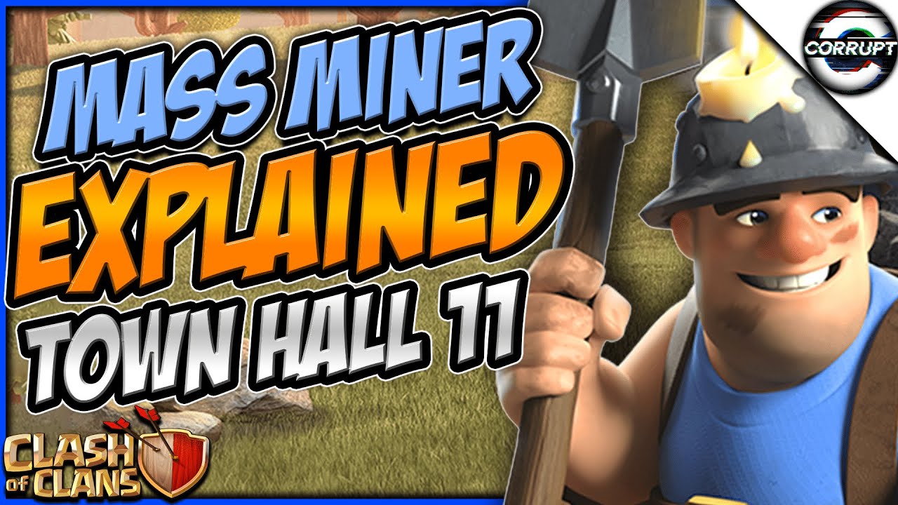 How to Use TH11 Mass Miner / Queen Walk Mass Miner - TH11 Attack Strategy | Clash of Clans