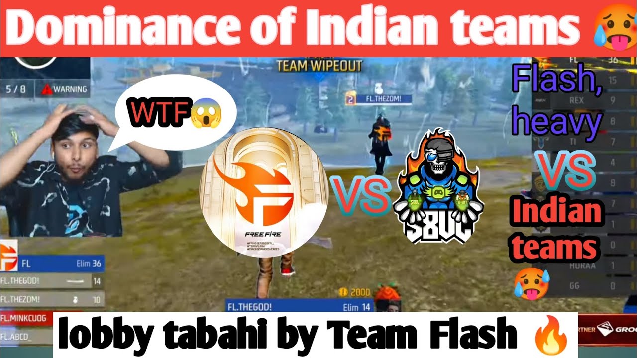 Indian Teams 🥵 vs International Teams 💀 Indian teams Booyah #totalgamingesports #s8ulelite #tsgarmy