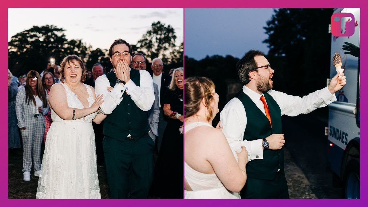 Bride Surprises Groom With His Favorite Ice Cream Truck From Childhood