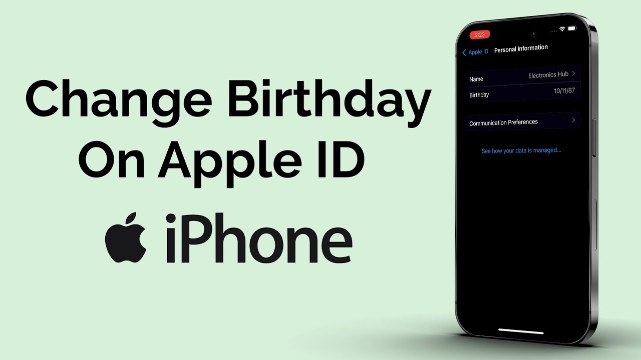 How To Change Apple ID Birthday On iPhone?
