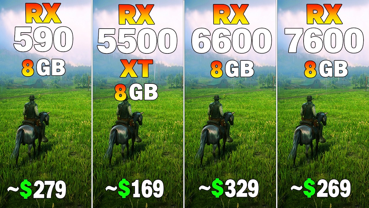 RX 590 vs RX 5500 XT vs RX 6600 vs RX 7600 - 8 Game Test | Worth Upgrading?