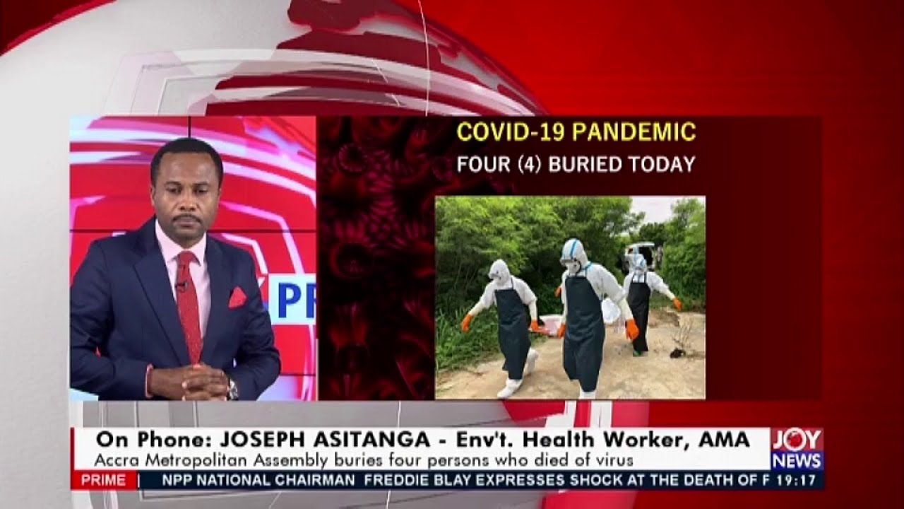 Accra Metropolitan Assembly buries four person who died of COVID-19 -  Joy News Prime (2-7-20)