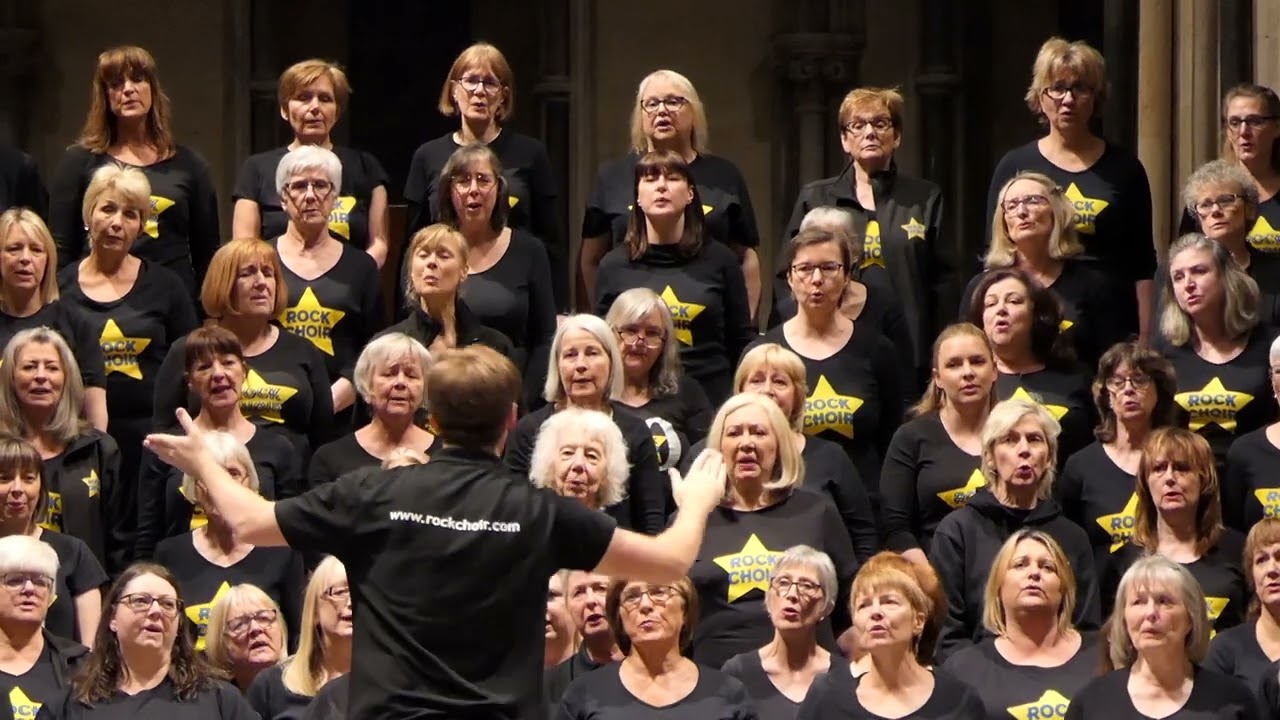 Rock Choir sings A Thousand Years at Pershore Abbey, Worcestershire on 30/04/22