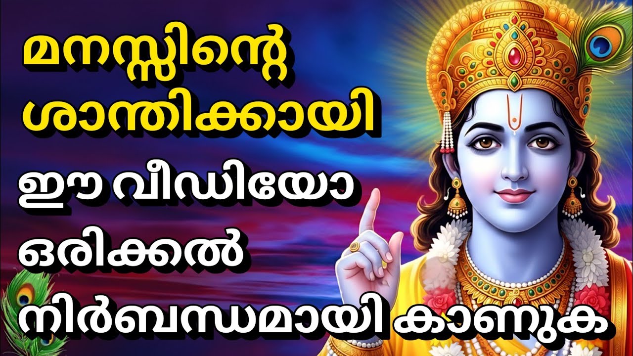 മനസ്സിന്റെ ശാന്തിക്കായി, ഈ വീഡിയോ ഒരിക്കൽ നിർബന്ധമായി കാണുക| Bhagavad githa malayalam | Gita Saaram