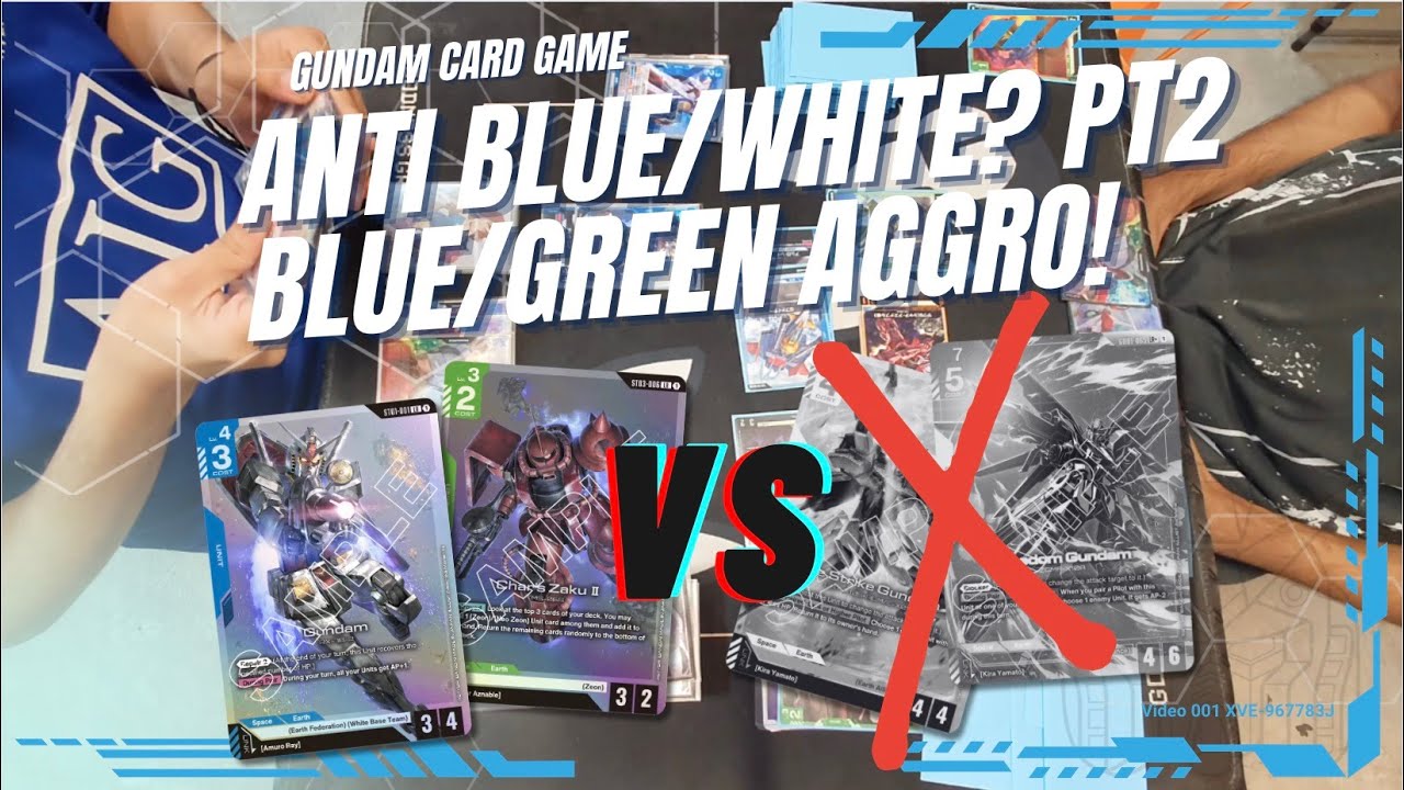 Gundam Card Game | Can Blue/Green Aggro Rush Win? RX-78-2 & Char's Custom Units | GD01 Deck Feature