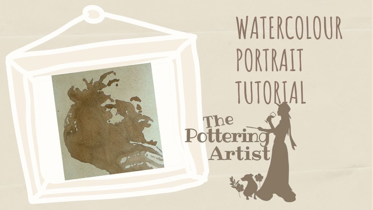 Painting a Notan Watercolor Portrait