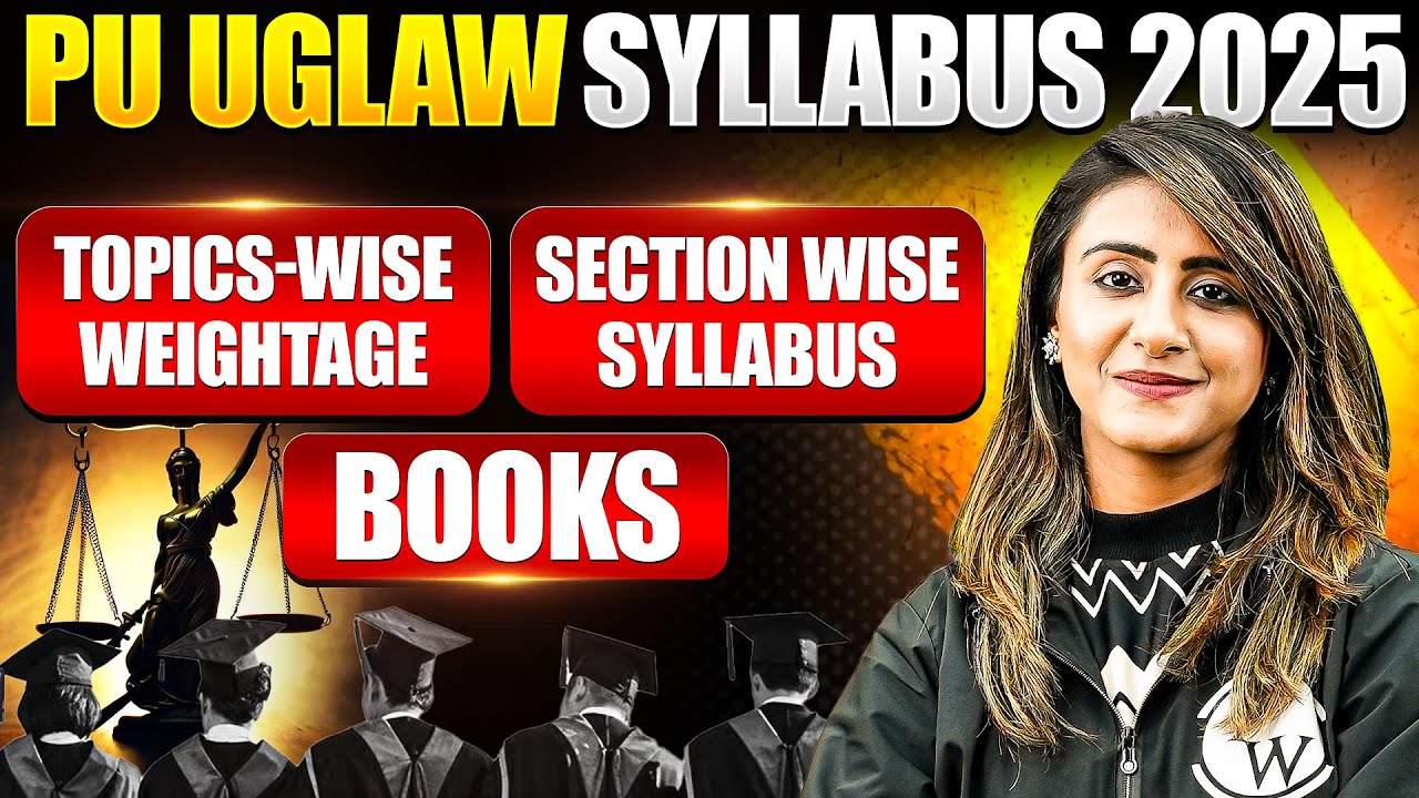 PU UG Law Syllabus 2025: Section-Wise Topics, Weightage & Best Books