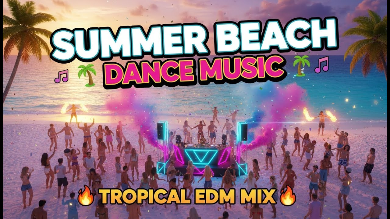🌴 Summer Beach Party Mix 2026 🔥 Live EDM & Tropical Dance Music | 24/7 Club Vibes & Party Hits