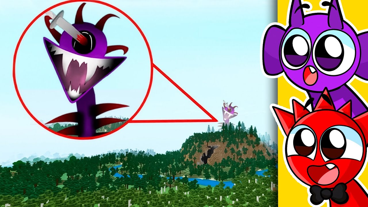Reaccionando a la NUEVA FASE 8 de SPRUNKI DURPLE en MINECRAFT!