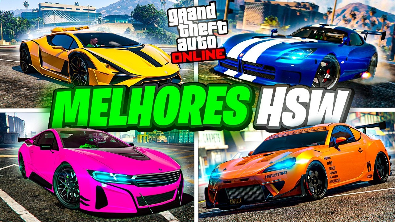 OS 10 CARROS HSW MAIS RÁPIDOS do GTA 5 Online