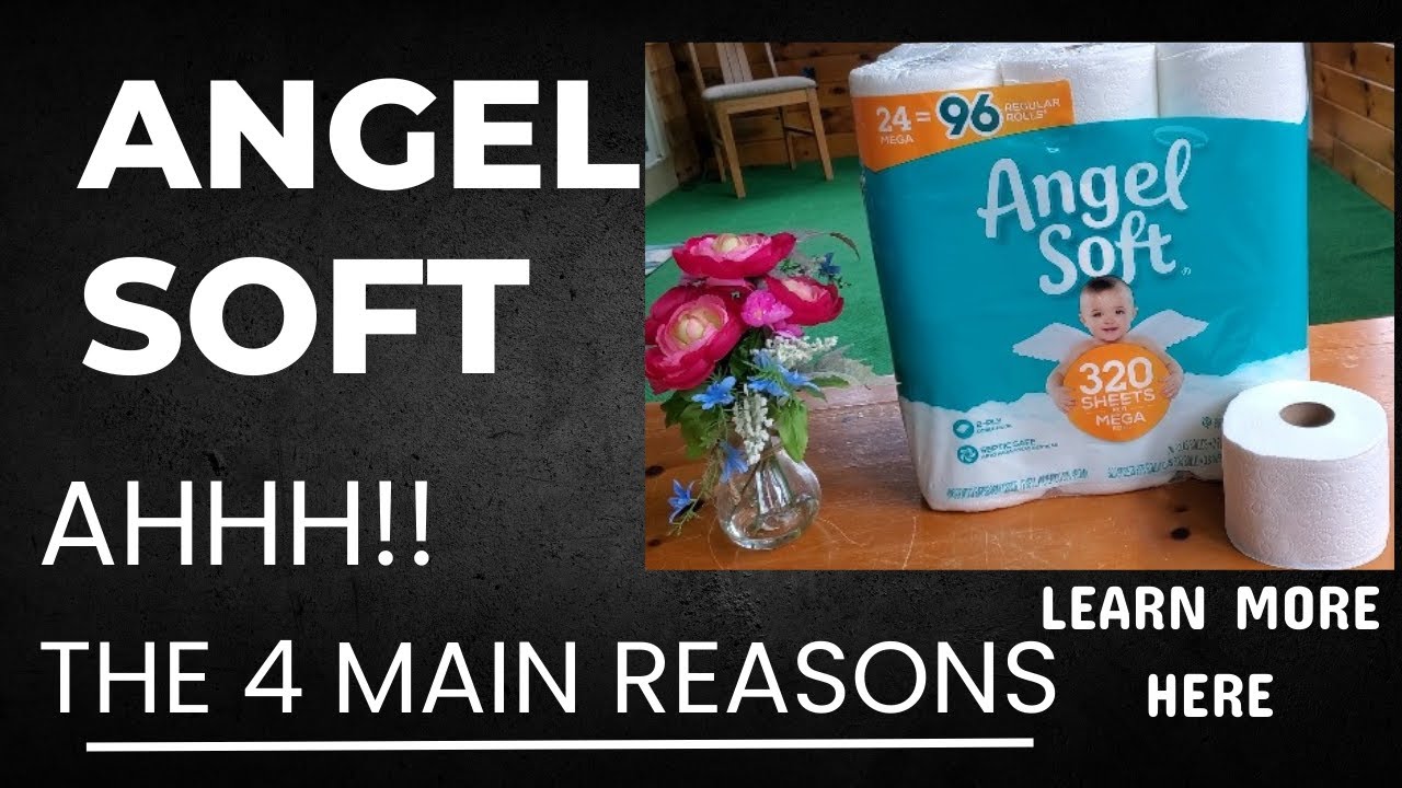 Angel Soft Toilet Paper, 8 Mega Rolls = 32 Regular Rolls, Soft and Strong Toilet Tissue