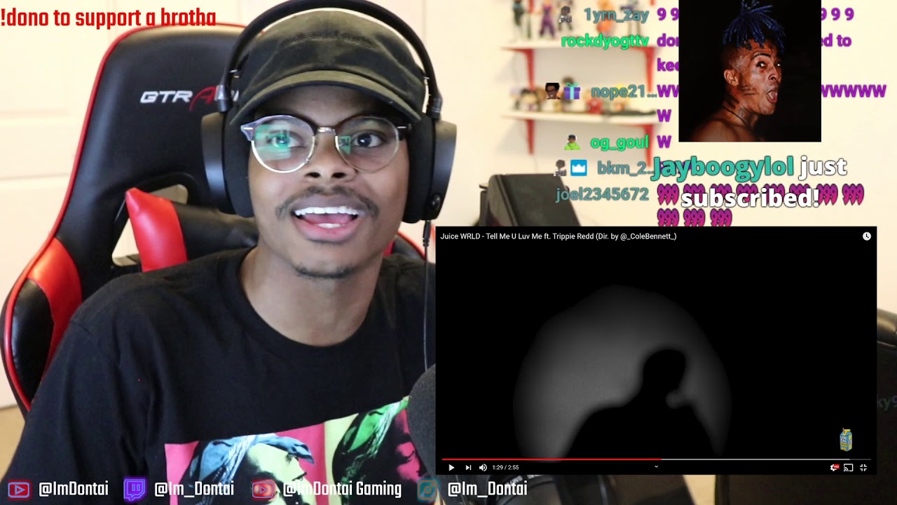 ImDontai Reacts To Juice WRLD - Tell mMe U Luv Me FT Trippie Redd