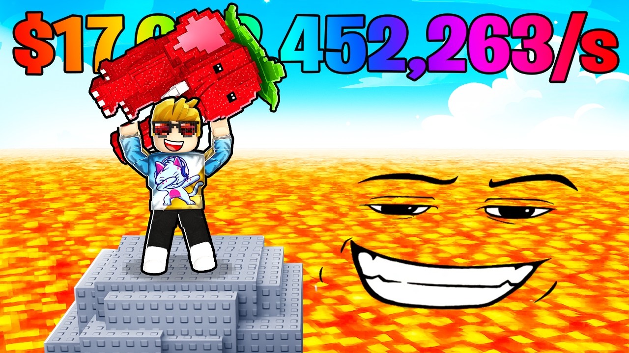 I Bought MAX SERVER LUCK in SURVIVE LAVA FOR BRAINROTS and BROKE THE GAME...