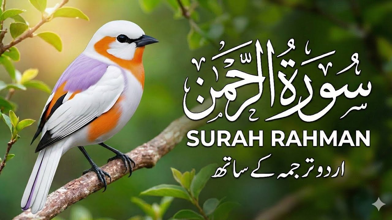 Surah Ar-Rahman with Urdu & Hindi Translation | Heart Peace Mercy Reflection Now !!!