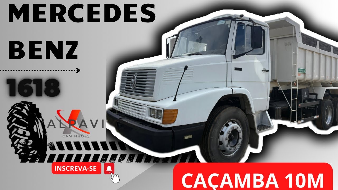 Mercedes Benz 1618 1990 Cacamba Basculante 10 Metros Bicudo a Venda Ligue (12) 97406-2916