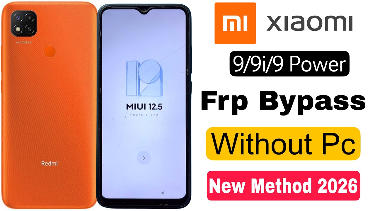 Redmi 9 Frp Bypass | Without Pc | Google Account Lock Unlock - New Method 2026