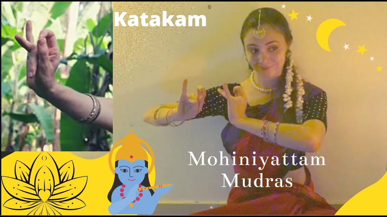 Mudras of Indian Classical Dance - Katakam samyutha Hastha VIniyoga-  Mohiniyattam