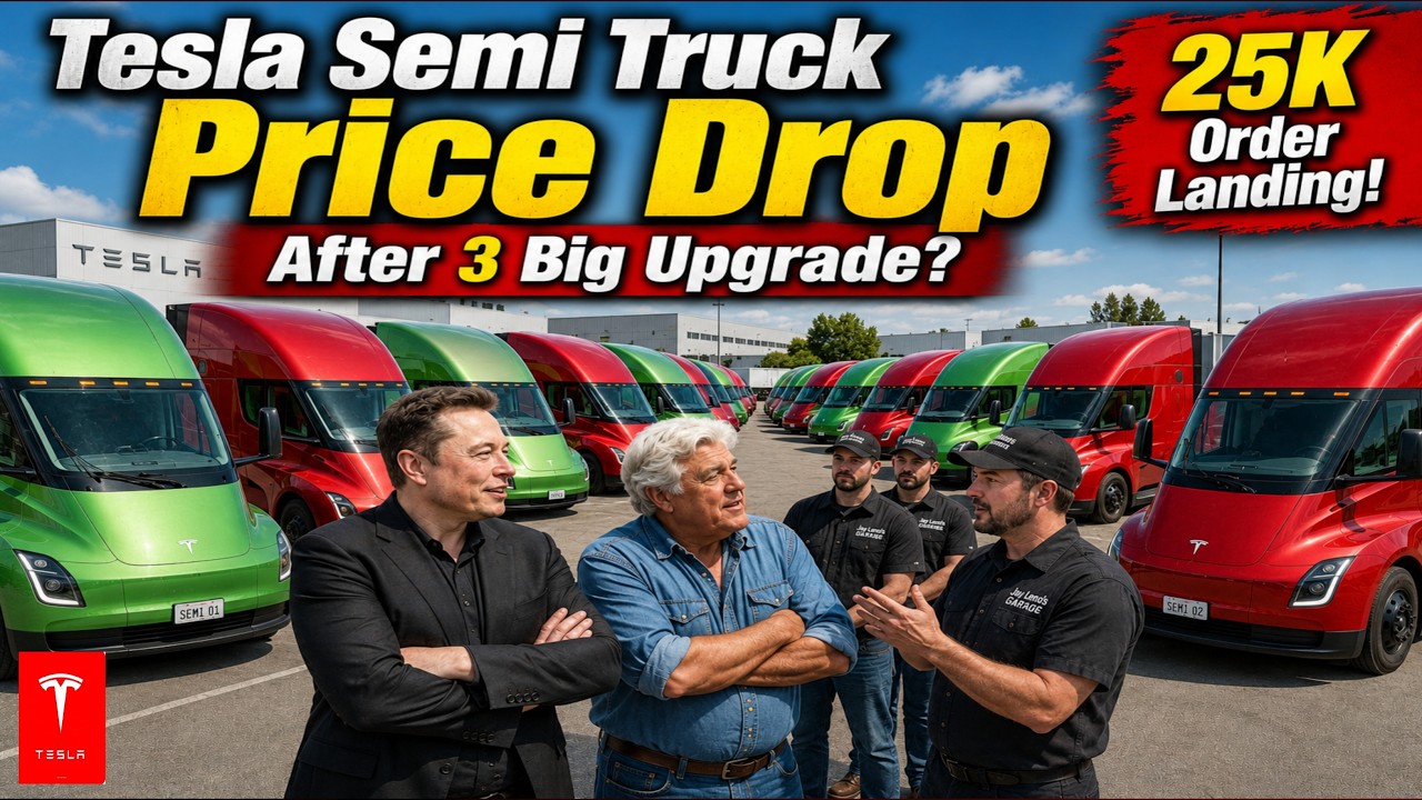 Tesla Semi Truck &mdash; Elon Musk Reveals Price Drop After 3 Big Upgrades? Massive Order Shocks Industry,