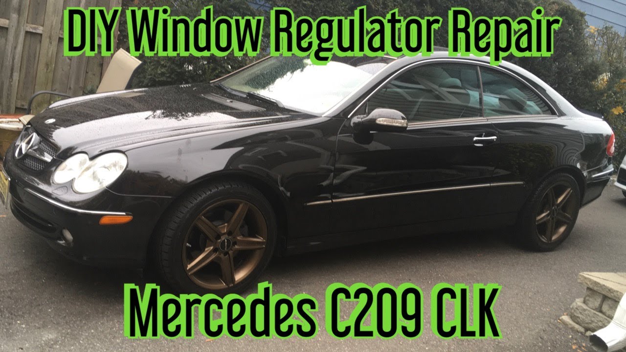 Mercedes CLK320 W209 - Window regulator - removal and repair for under $20.