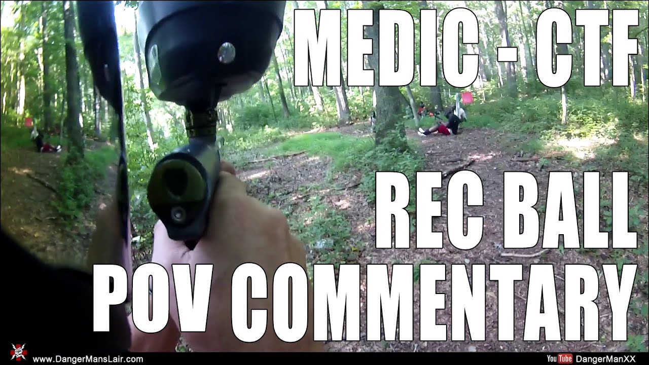 POV Paintball Game Commentary: Medic CTF (beginner woodsball paintball help)