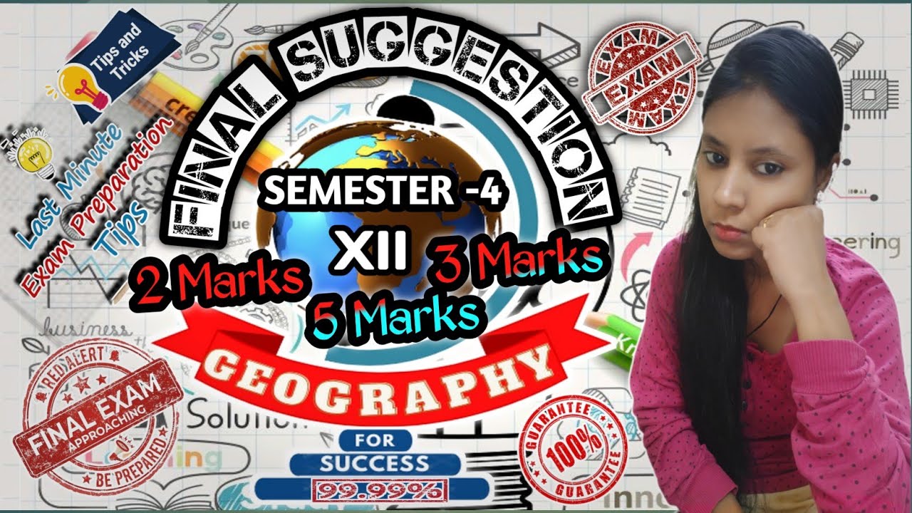 LAST MINUTE Geography Revision 2026  (Class 12  SEMESTER 4) 