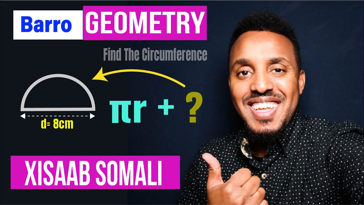 Xisaab afsomaali I Circumference  12 I Barro sida loo hello hareeraha kalabarka goobada  12