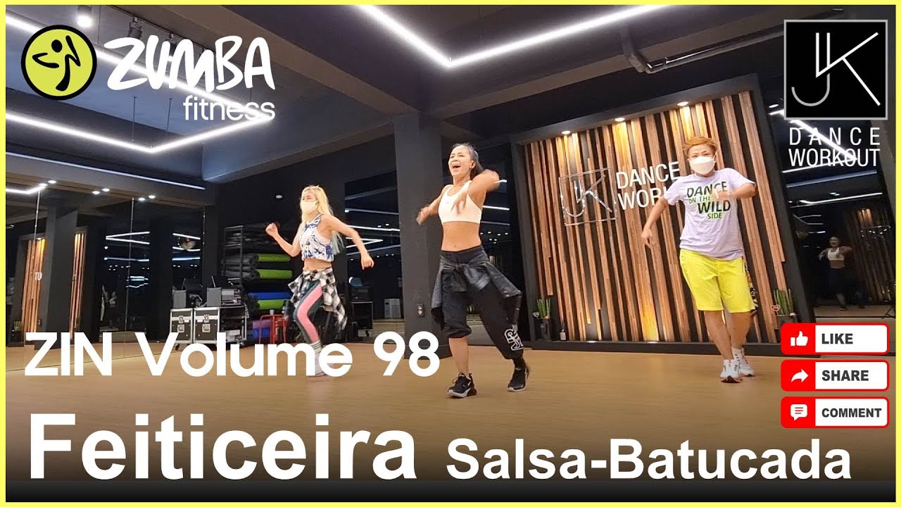 [J&K-Workout] Zumba / ZIN Volume 98 / Feiticeira - Salsa-Batucada / Dance Workout / Home Training