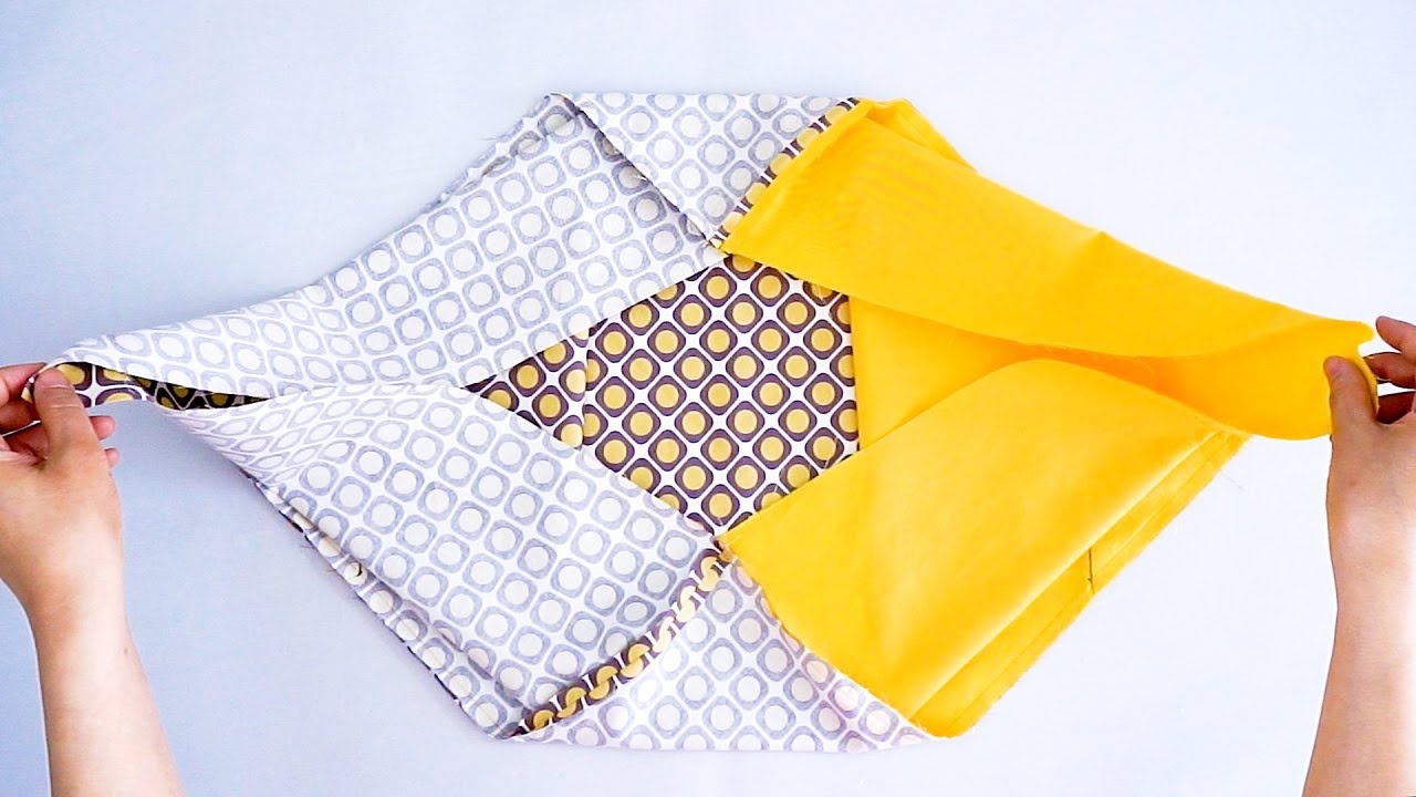 Простое изготовление сумок / Легкое изготовление сумок из квадратов [Kim's sewing]