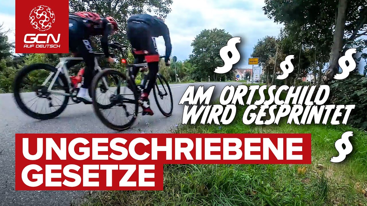 Ungeschriebene Gesetze des Radsports: Am Ortsschild MUSS gesprintet werden!