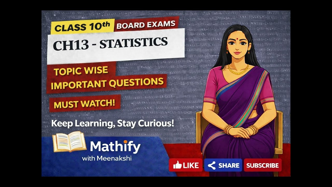Class10th Detailed video of most important topics of Chapter 13: Statistics