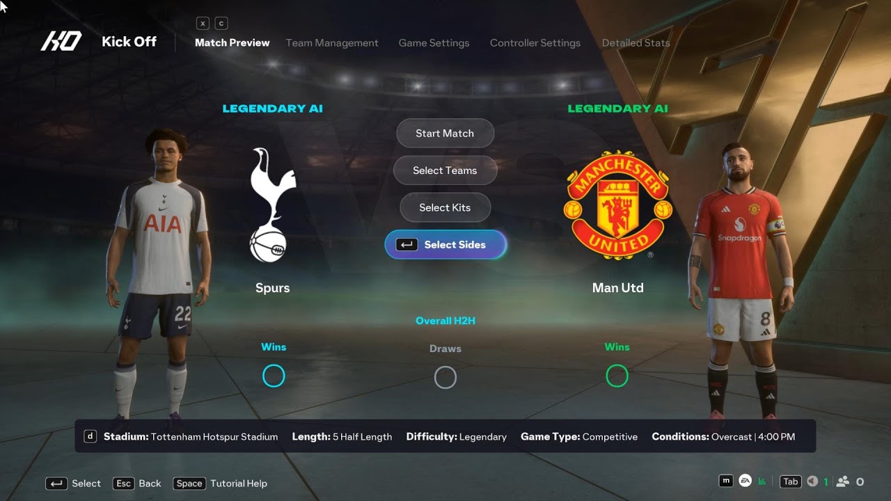 Тоттенхэм против Манчестер Юнайтед | Премьер-лига | EA FC 26 | Симулятор